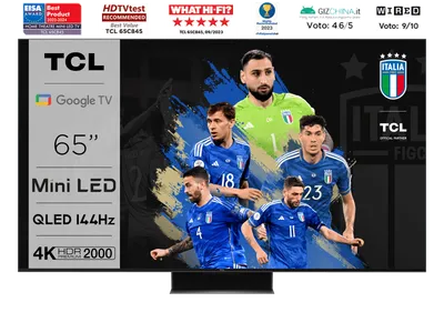 Serie C84 | Illumina le tue emozioni | TV 4K Mini LED 144Hz, pannello QLED, Google TV, audio ONKYO 2.1 (65C845)