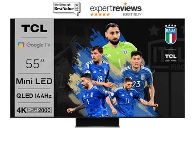 Serie C84 | Illumina le tue emozioni | TV 4K Mini LED 144Hz, pannello QLED, Google TV, audio ONKYO 2.1 (55C845)