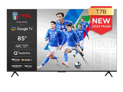 Serie T7B | TV 4K QLED con Google TV e Game Master 3.0 (85T7B)